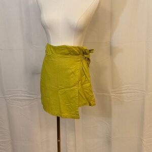 Forever 21 Lime Green Wrap Skort